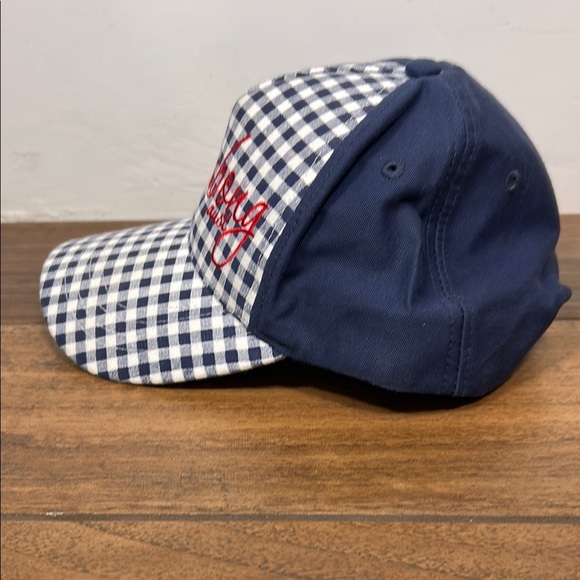 Billabong Australia Blue and White checkered snap back Hat Classic Style - Picture 2 of 11